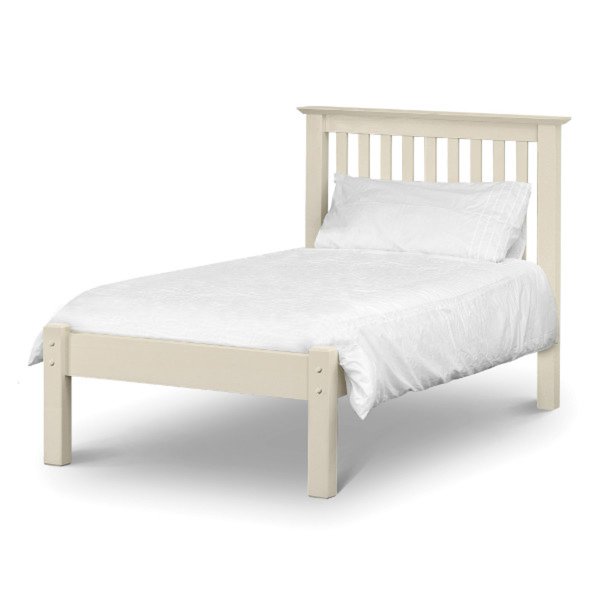 Julian Bowen Barcelona Bed Stone White Single Low Foot End