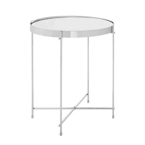 Teddys Collection Axel Silver Chrome Side Table Small