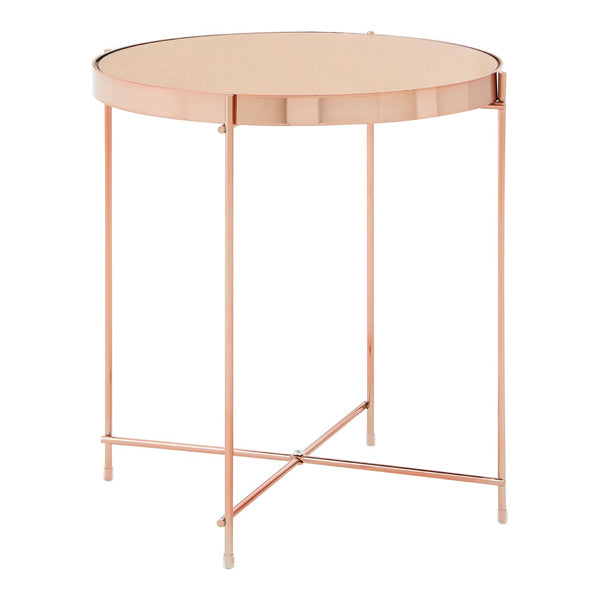 Teddys Collection Axel Rose Gold Side Table Small