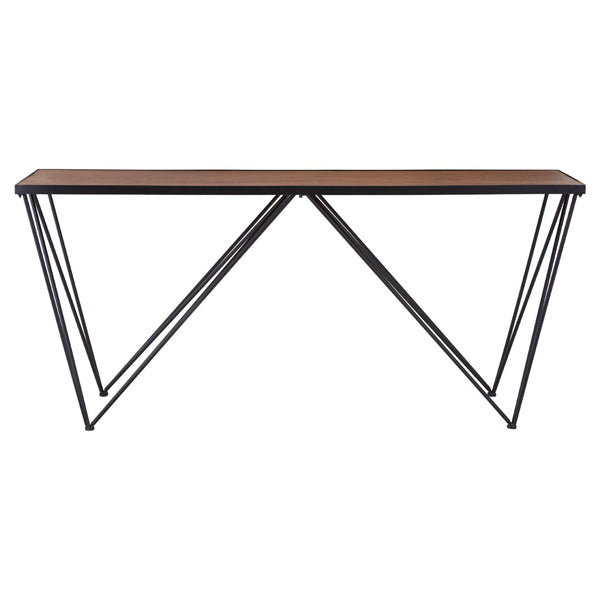 Teddys Collection Newbury Brown Rectangular Console Table