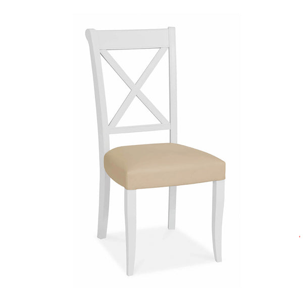 Bentley Hampstead X Back Ivory Square Dining Chairs