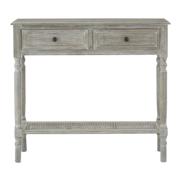 Teddys Collection Harold 2 Drawers Slate Grey Console Table