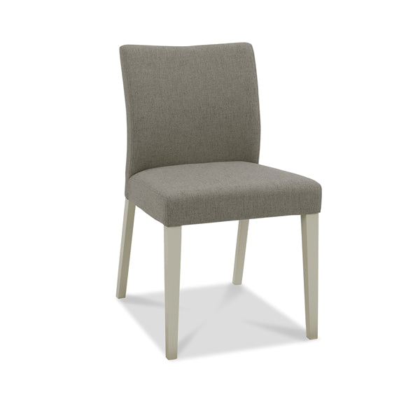 Bentley Bergen Titanium Fabric Grey Square Dining Chairs