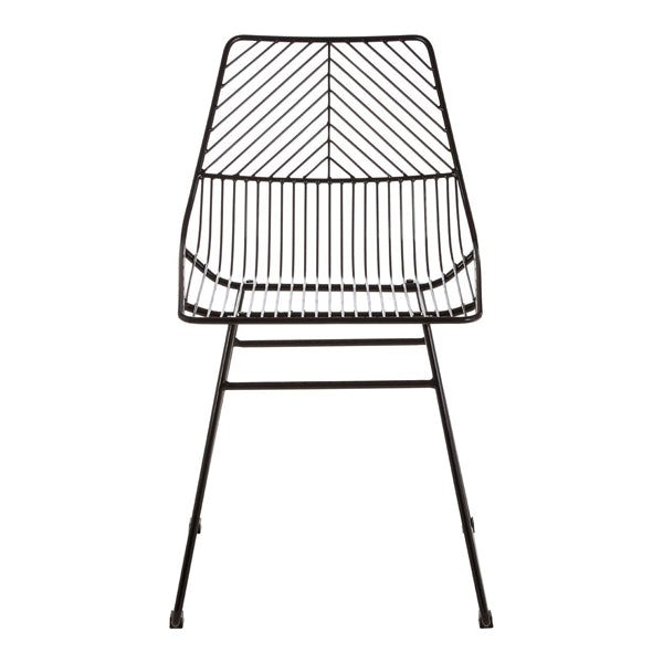 Teddys Collection Deje Wire Black Dining Chair