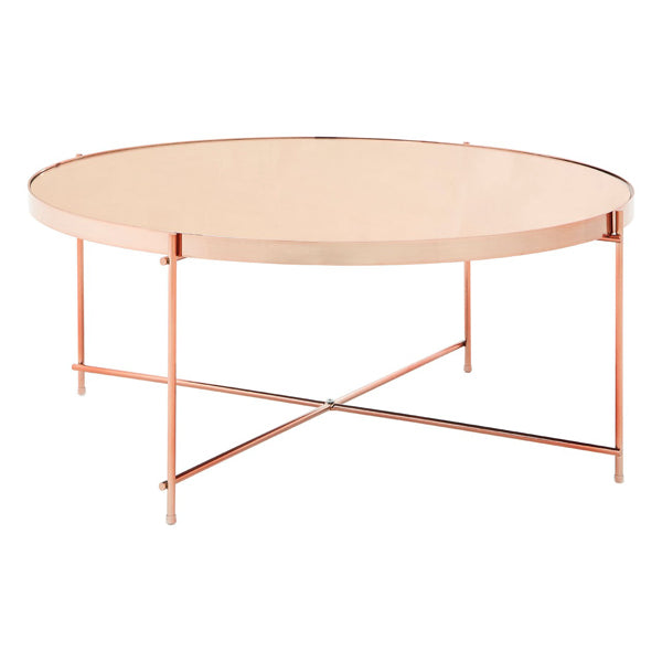Teddys Collection Axel Rose Gold Mirror Coffee Table