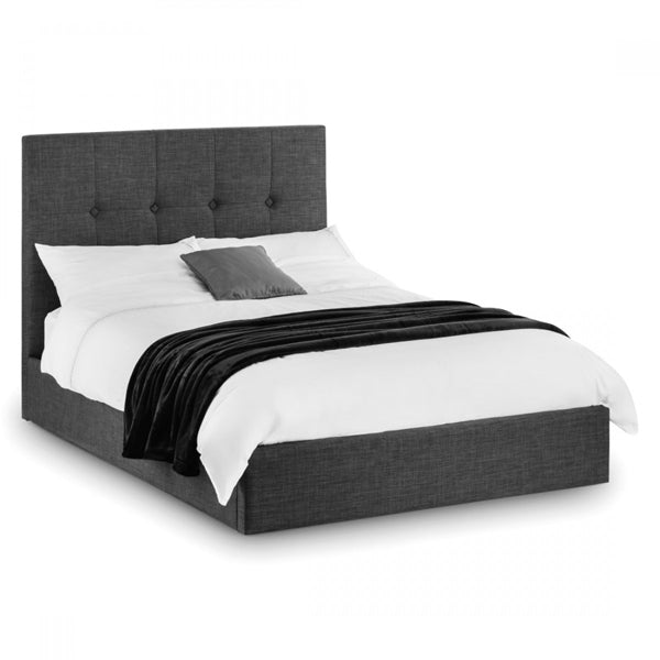 Julian Bowen Sorrento Lift Up Storage Bed Slate Linen Double