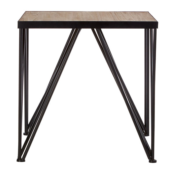 Teddys Collection Newbury Brown Square Side Table