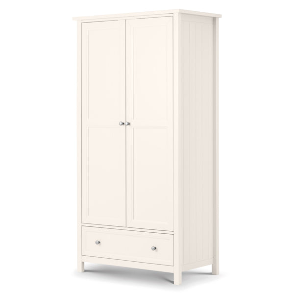 Julian Bowen Maine 2 Door Wardrobe Surf White Combination 2 Doors