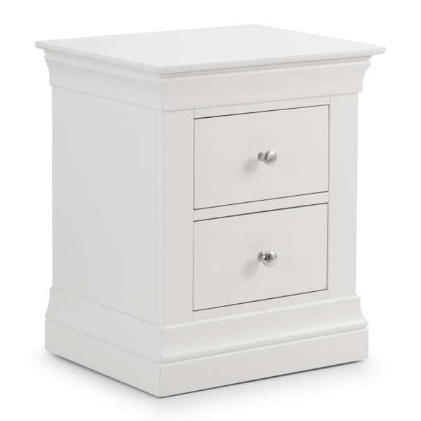 Julian Bowen Clermont Chest Of Drawers White 2 Drawers