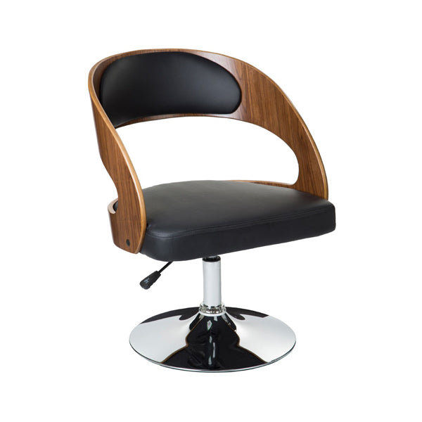 Teddys Collection Round Back Black Bar Chair
