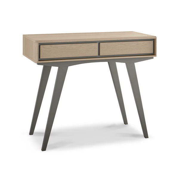 Bentley Brunel So And Dg Scandi Oak And Dark Grey Rectangle Dressing Table