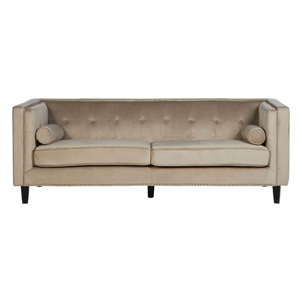 Teddys Collection Francis 3 Seater Mink Sofa
