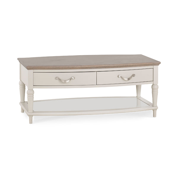 Bentley Montreux Soft Grey And Grey Washed Oak Rectangular Coffee Table