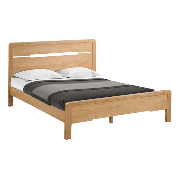 Julian Bowen Curve Bed Oak Double