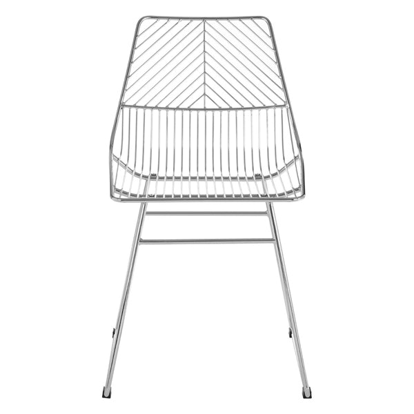 Teddys Collection Deje Wire Tapered Chrome Dining Chair