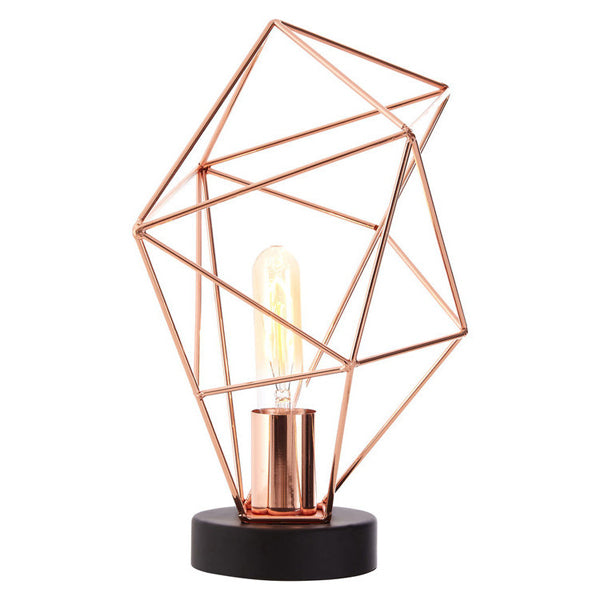 Teddys Collection Wyatt Copper Finish Table Lamp