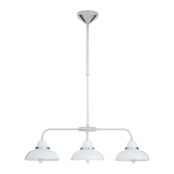 Teddys Collection Jude 3 Shades White Pendant Light