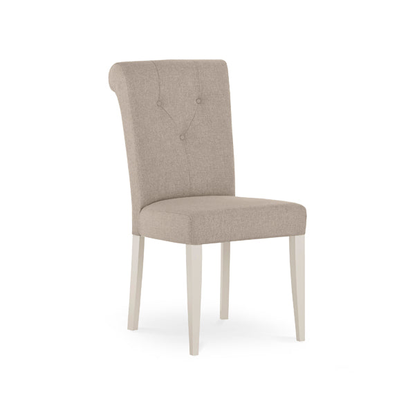 Bentley Montreux Fabric Soft Grey Square Dining Chairs