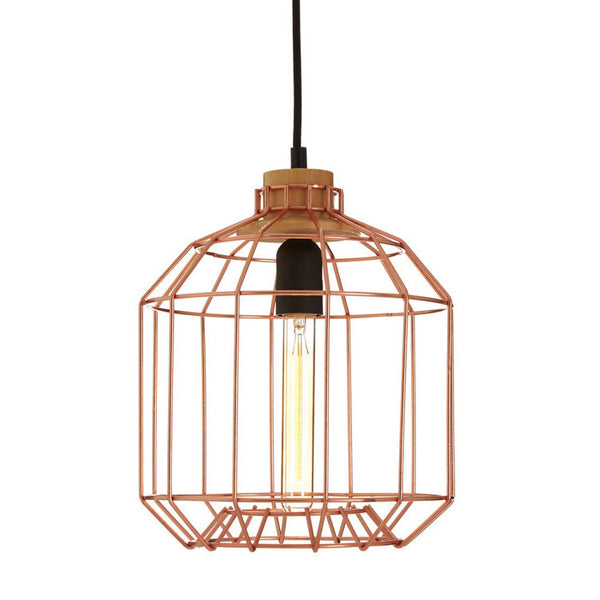 Teddys Collection Brandon Wire Copper Pendant Light