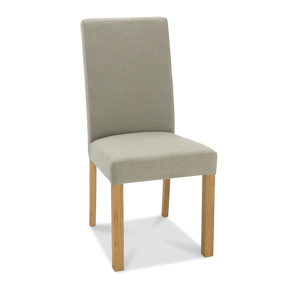 Bentley Parker Light Oak Chair Silver Grey Dining Chairs