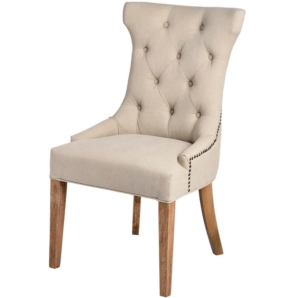 High Wing Ring Backed Dining Chair