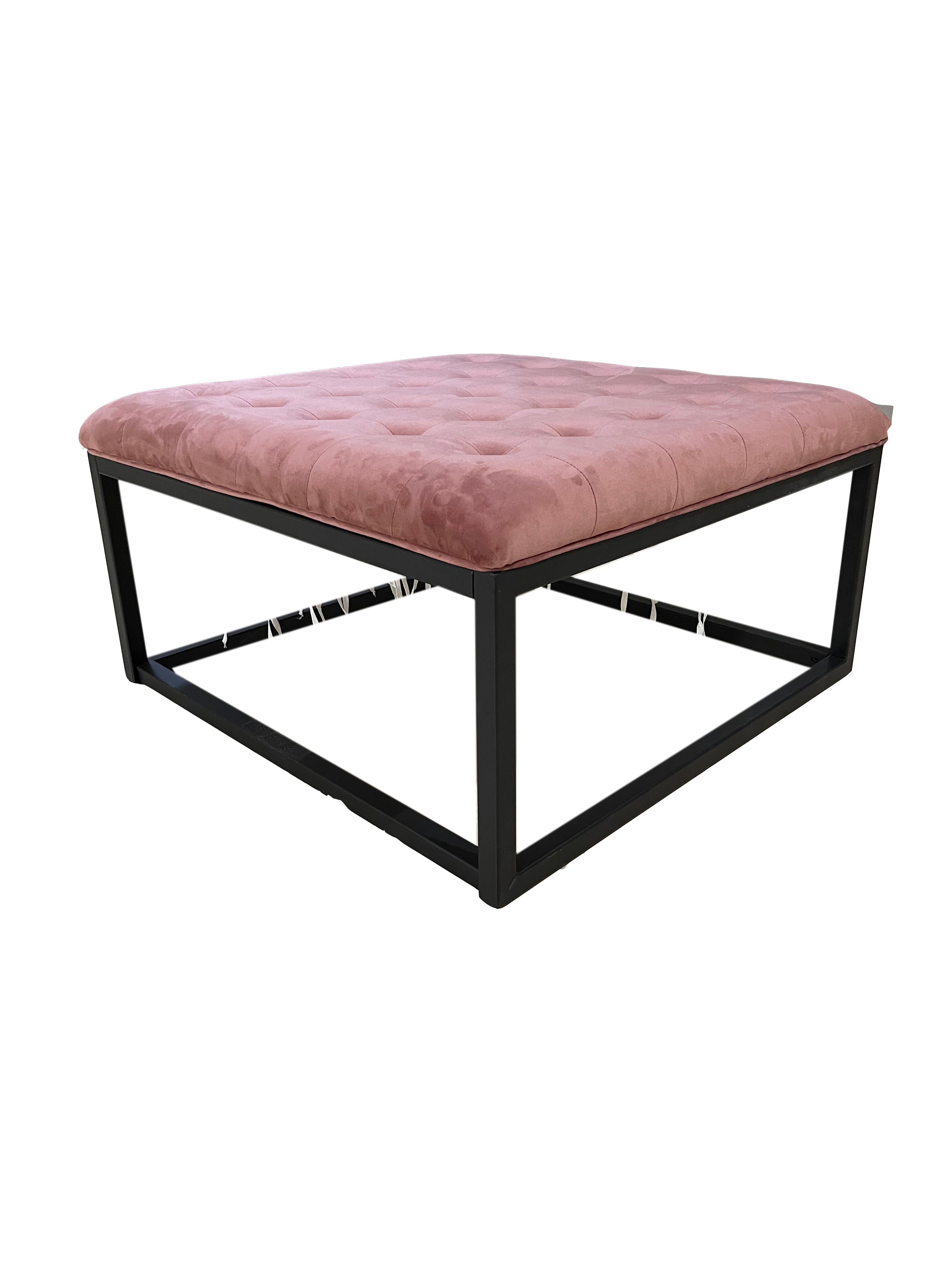Teddys Collection Falun Footstool Dusty Pink