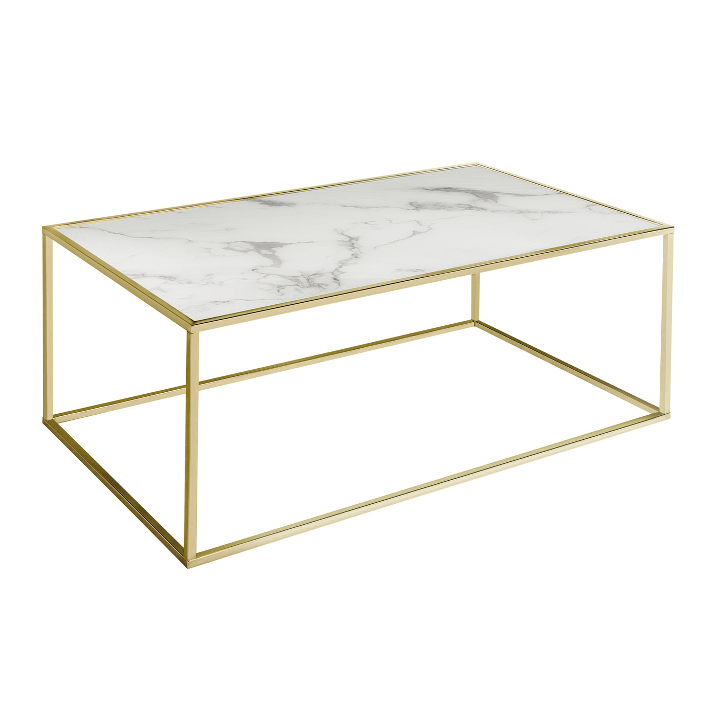 Teddys Collection Swan Coffee Table White And Gold