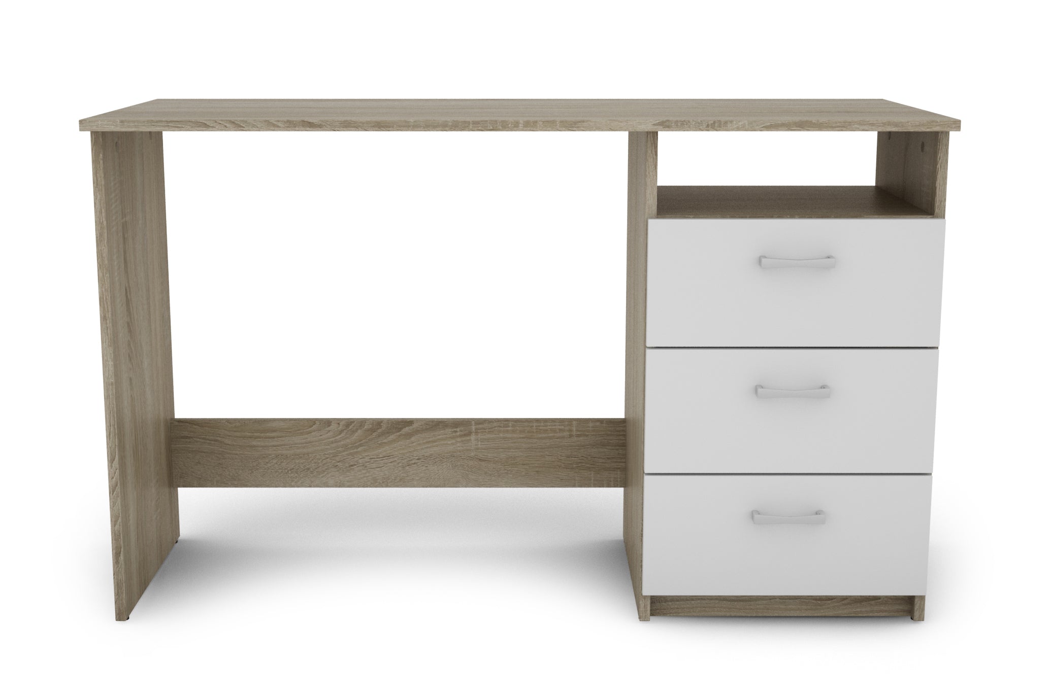 Teddys Collection Ernesto Desk Sonoma Oak And White