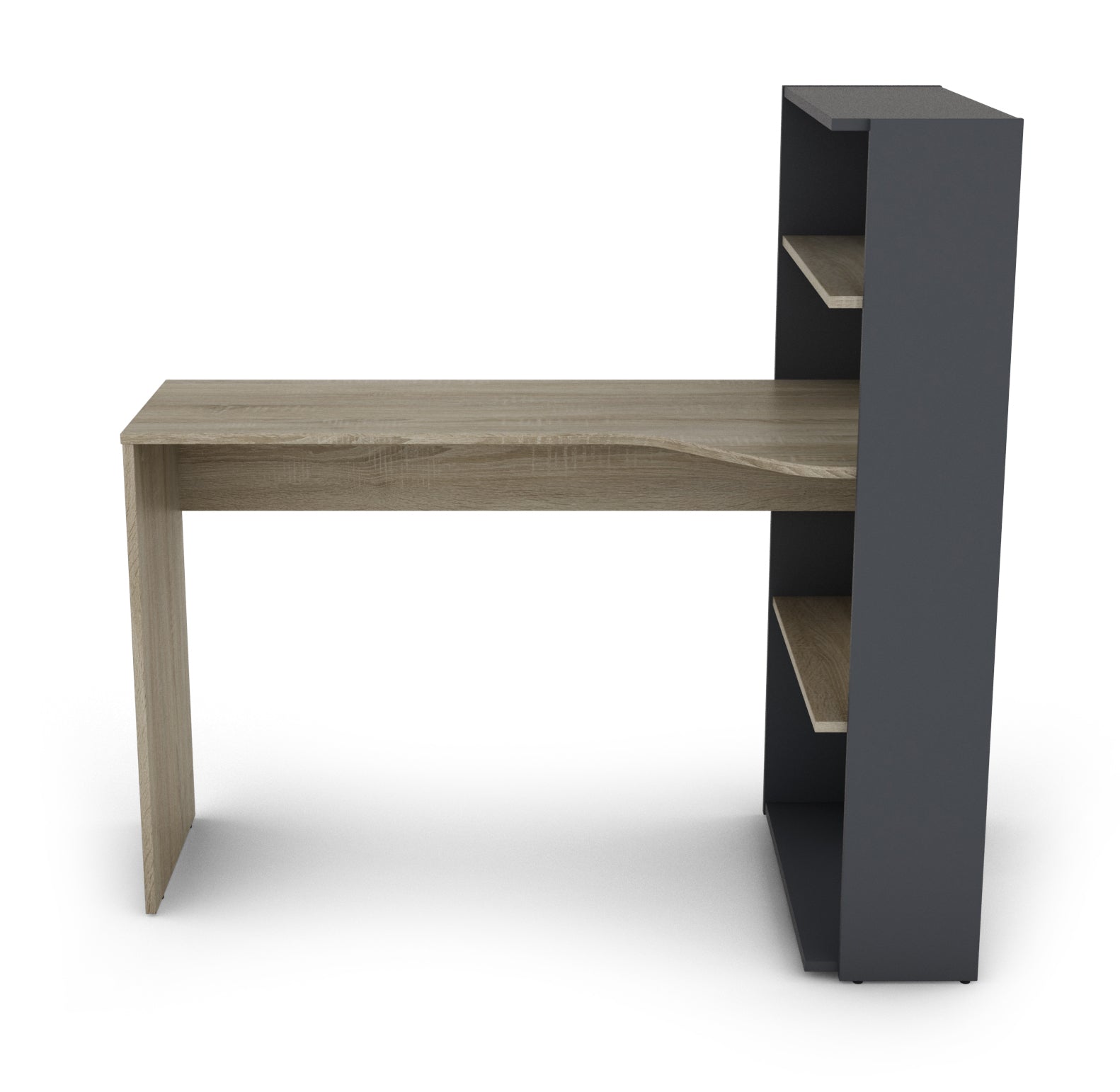 Teddys Collection Mimosa Desk Sonoma Oak And Graphite