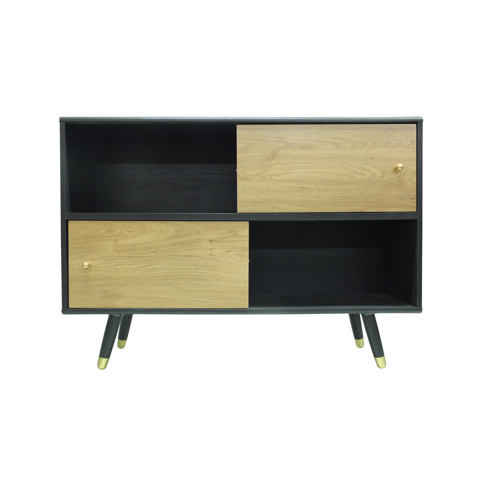 Teddys Collection Boutique Sideboard Black And Oak