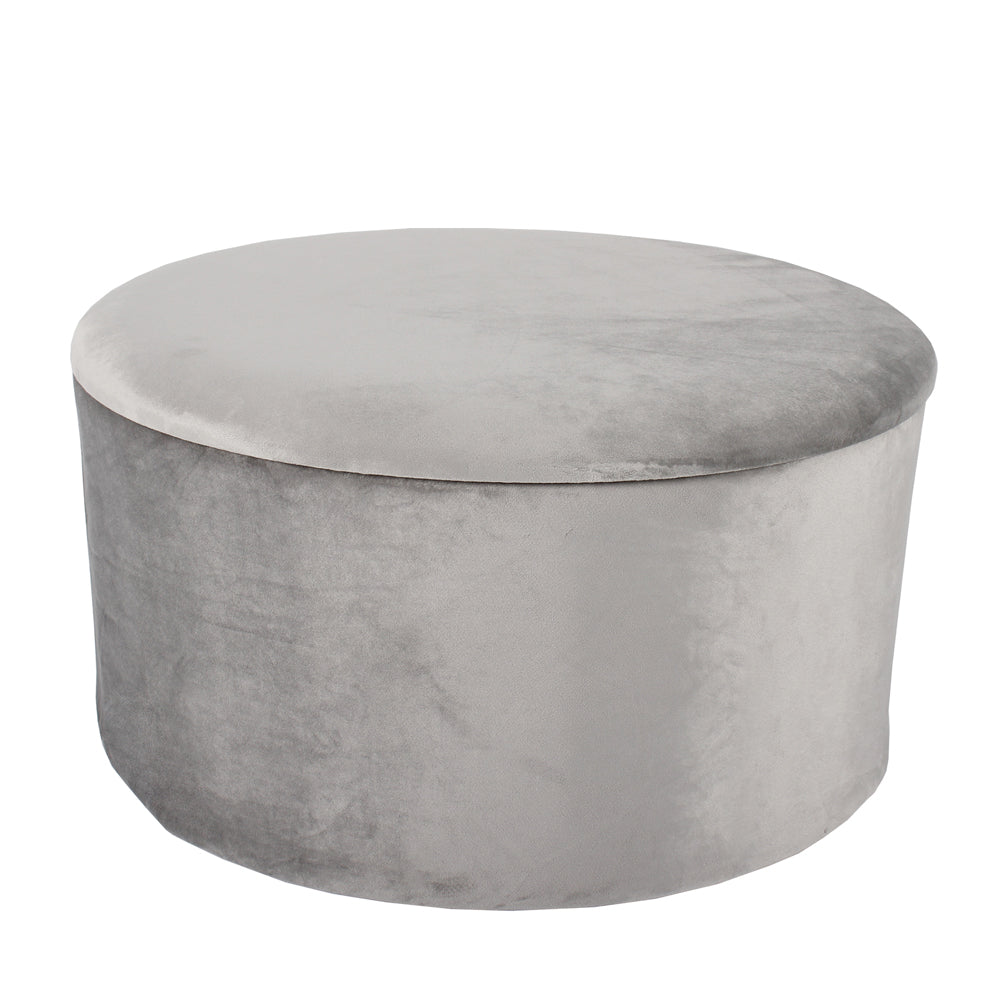 Teddys Collection Trillium Ottoman Grey