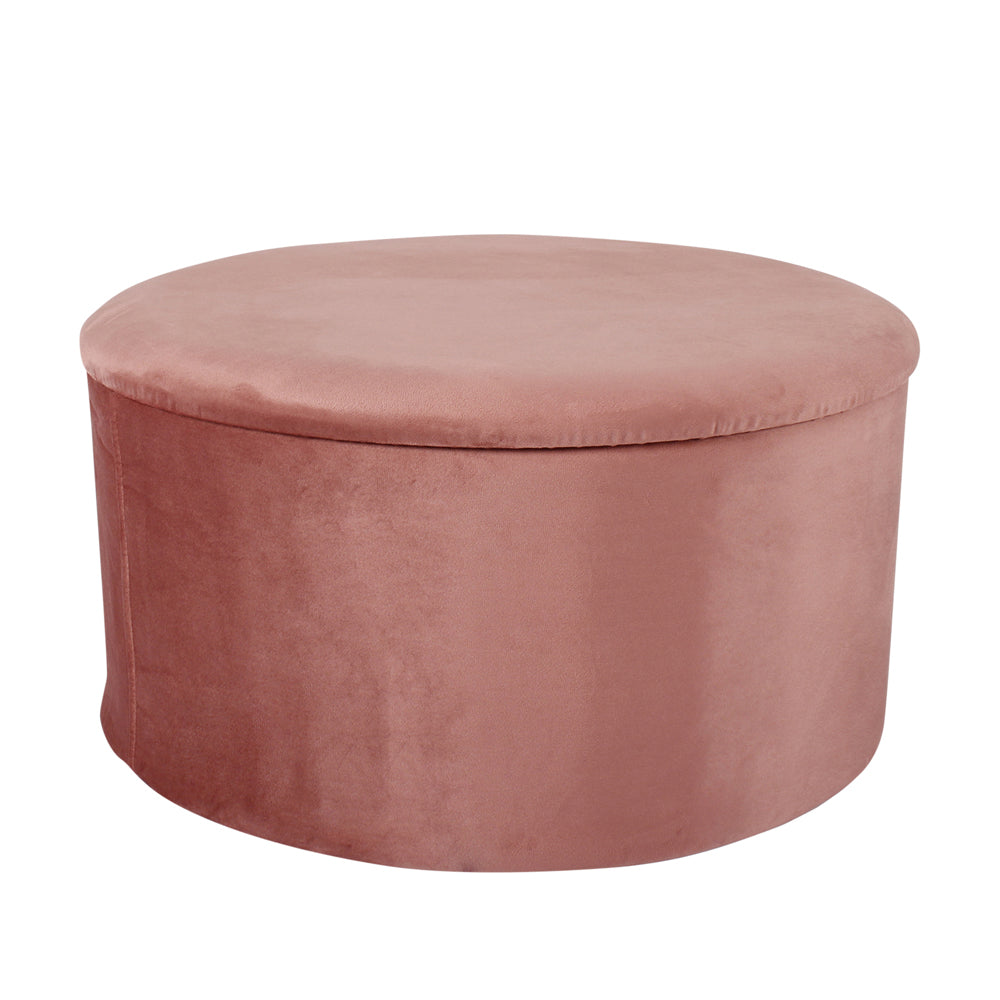 Teddys Collection Trillium Ottoman Pink