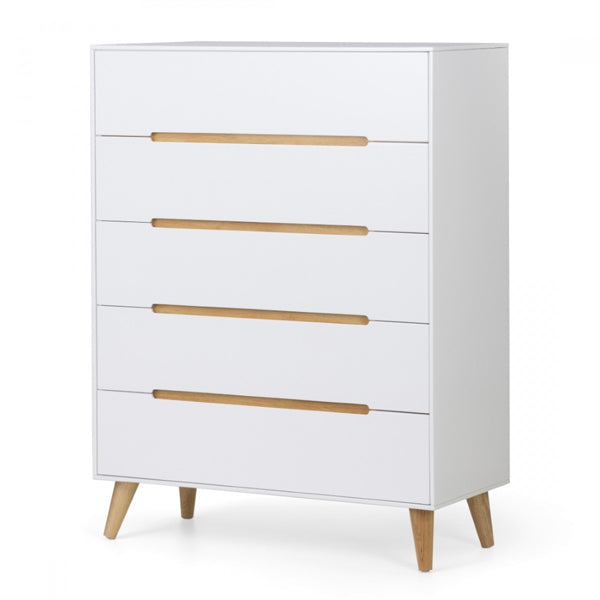 Julian Bowen Alicia 5 Drawer Chest Of Drawers