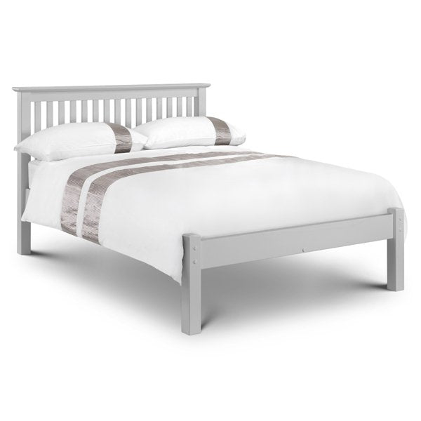 Julian Bowen Barcelona Bed Dove Grey Double Low Foot End