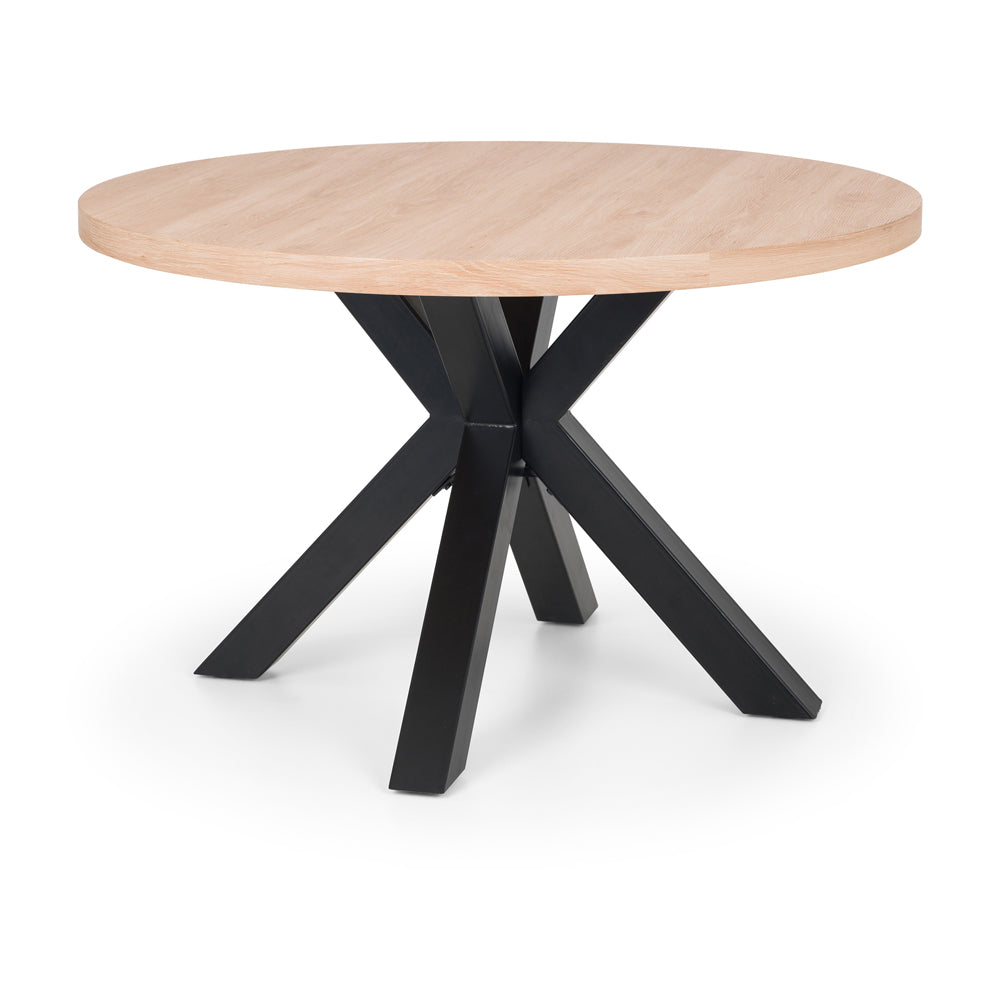 Julain Bowen Berwick Round Dining Table In Oak Black