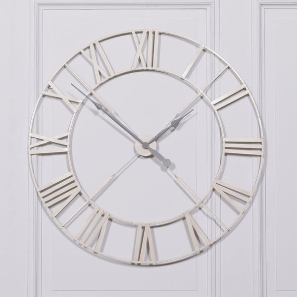 Maison Reproductions Vintage Wall Clock Cream Large