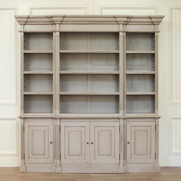 Maison Reproductions Bookcase Cabinet Grey Distressed