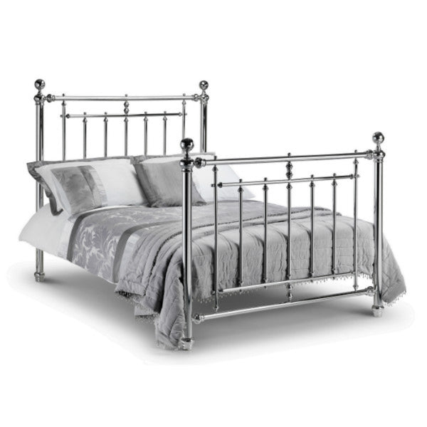 Julian Bowen Bed Empress Chrome Plated Double