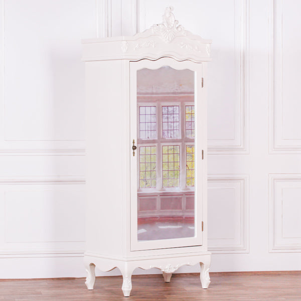 Maison Reproductions French Armoire Display Cabinet Cream Single Door