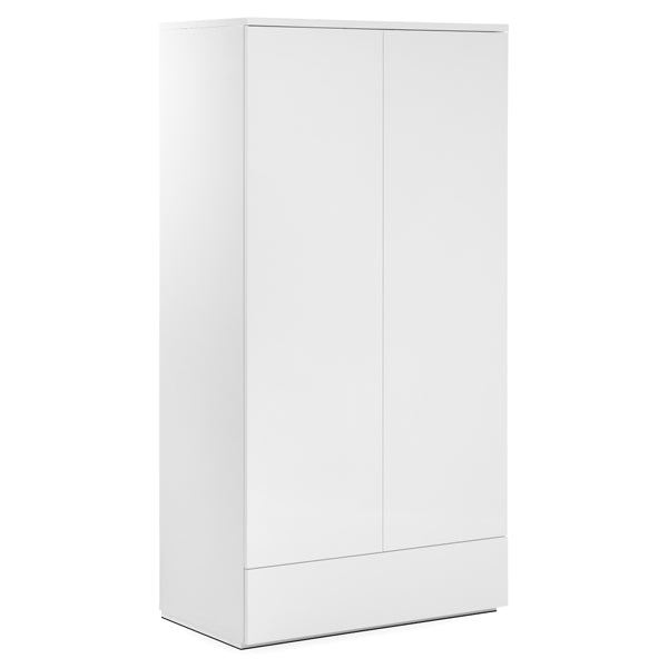 Julian Bowen Monaco White 2 Door Wardrobe