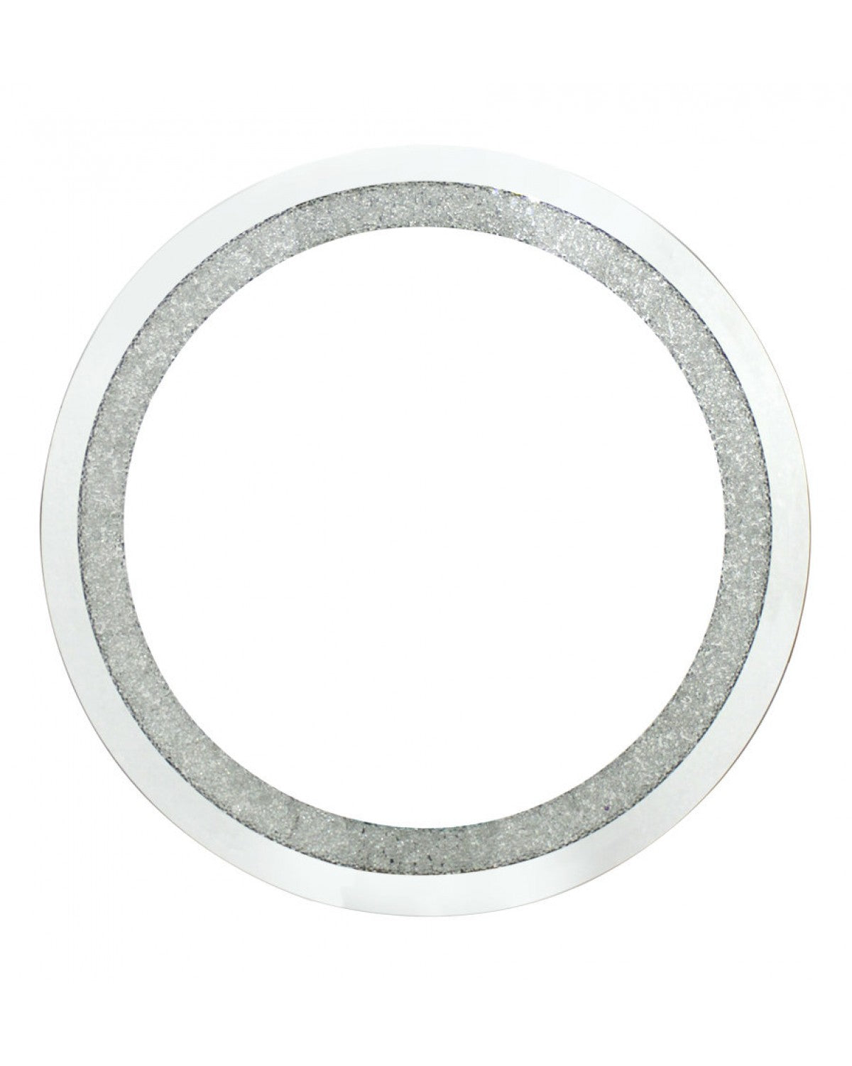 Deco Home Diamond Crush Small Round Mirror