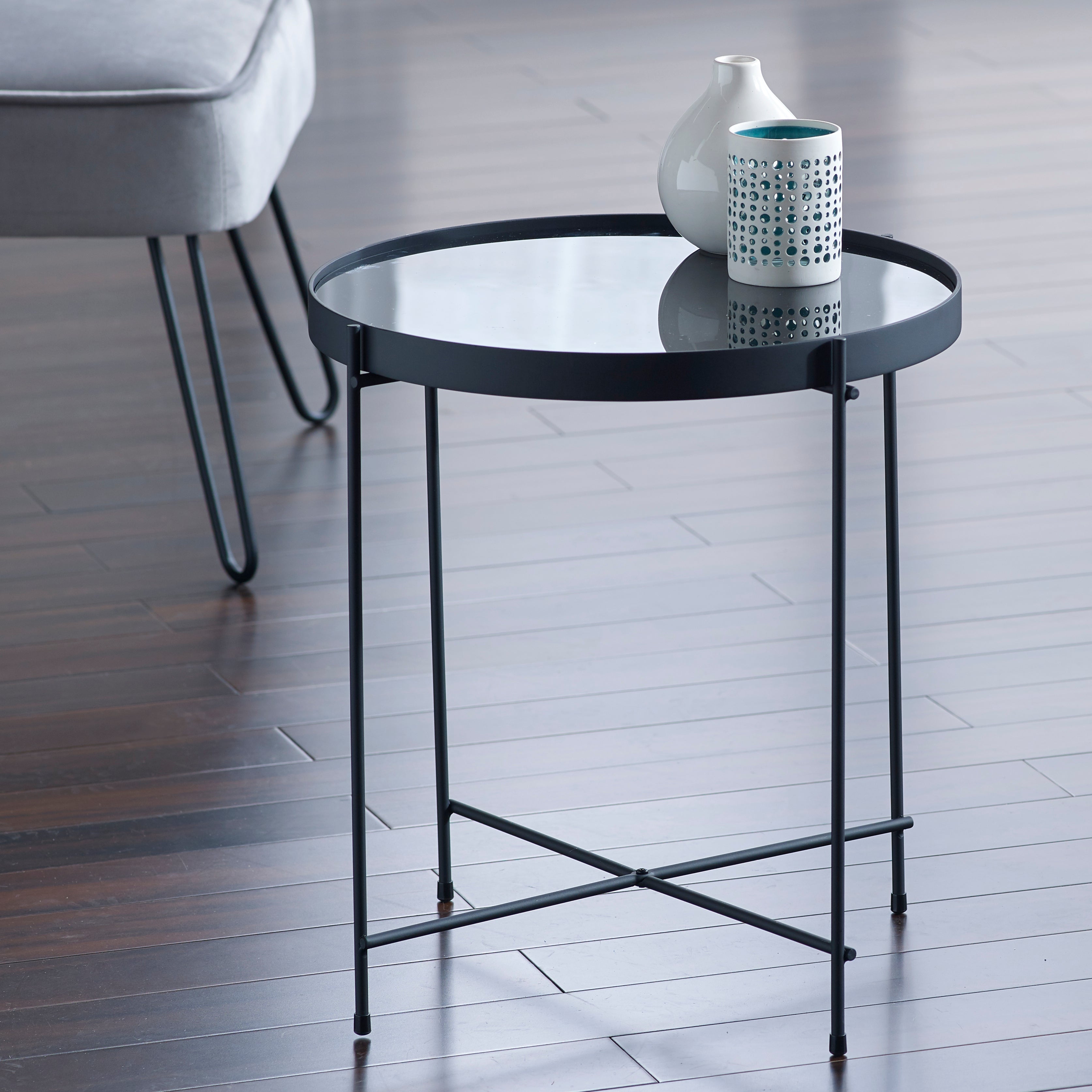 Teddys Collection Oakland Lamp Table Black