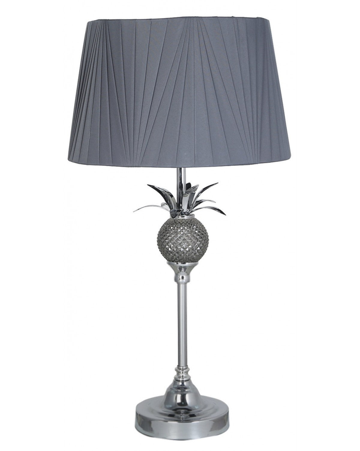 Deco Home Pineapple Table Lamp With Grey Shade