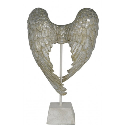 Deco Home Antique Mother Of Pearl Angel Wings Sculpture