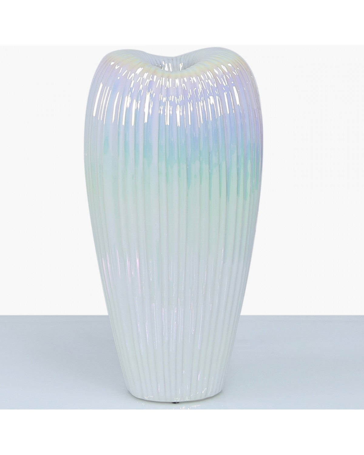 Deco Home 515cm Ribbed Vase Pink Lustre