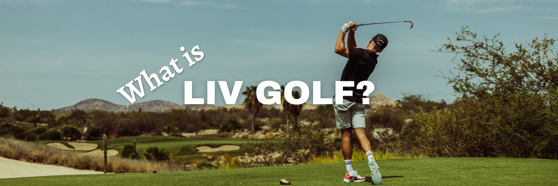 man playing golf in Arizona