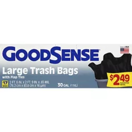 GOOD SENSE LARGE TRASH BAGS / 30 CT – Brooklyn Fare