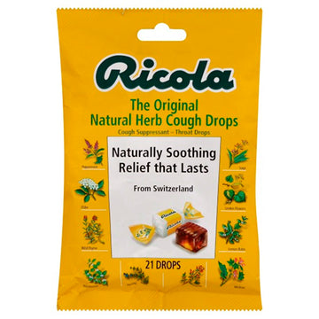 Ricola Natural Herb Cough Drops Honey-Herb - 24ct