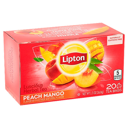 Lipton Green Tea Bags White Mangosteen Peach