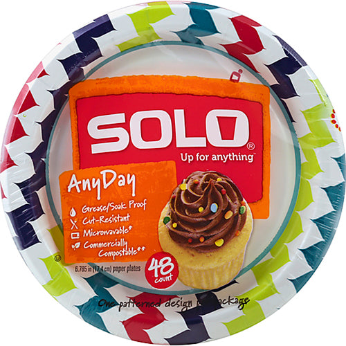 SOLO 100-Count Heavy-Duty Paper Plates at